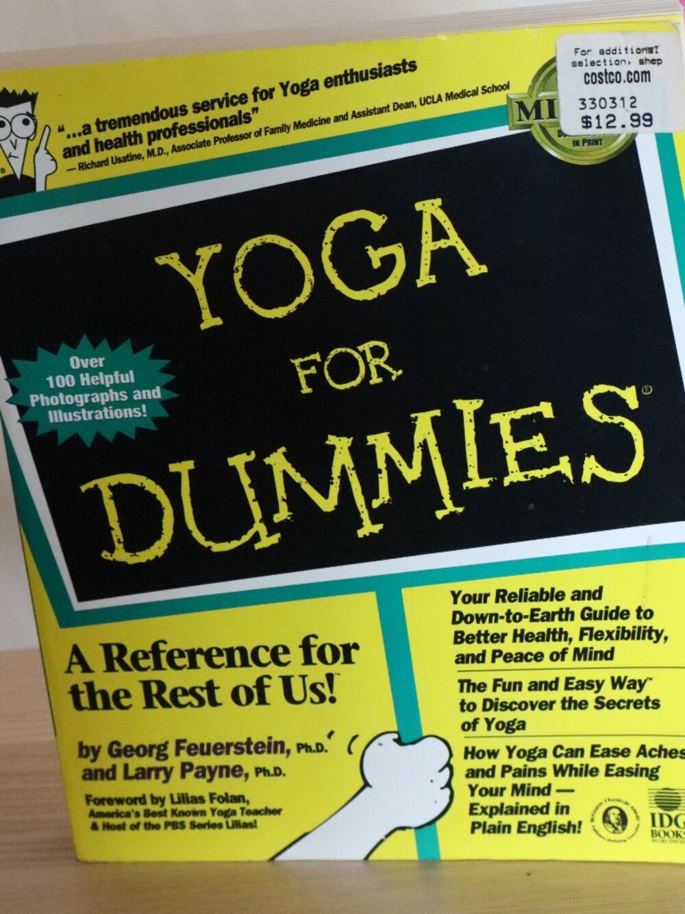 Yoga For Dummies Paperback Notebook - Yellow & Black